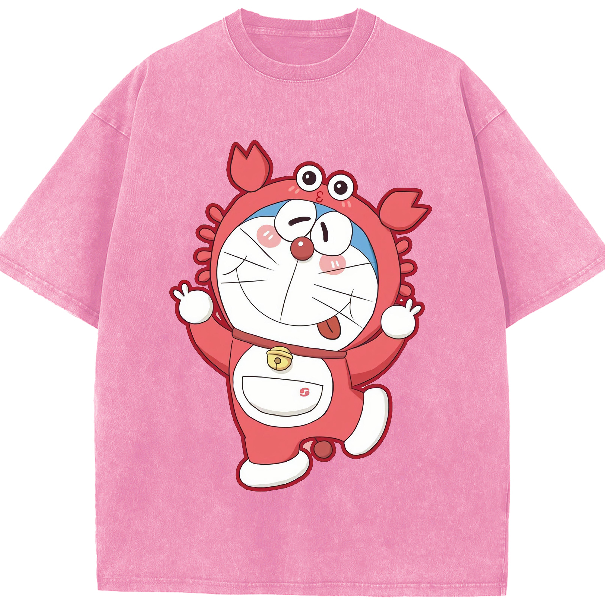 （画像用） ドラえもん Doraemon 綿100% ヴィンテージ風 半袖Tシャツ（フロントプリント）